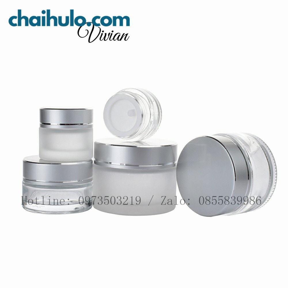 15g / 20g - Hũ kem mờ  - hũ chiết mỹ phẩm, hũ thủy tinh thân mờ chất lượng cao dày đẹp - HÀNG CÓ SẴN