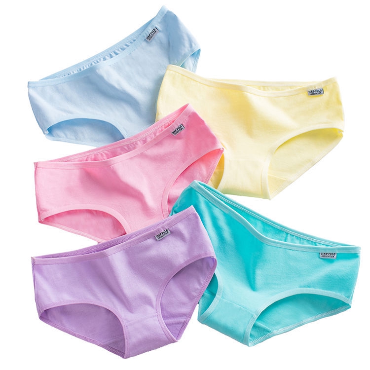 Quần lót co giãn màu trơn chất liệu vải cotton đơn giản cho nữ | WebRaoVat - webraovat.net.vn