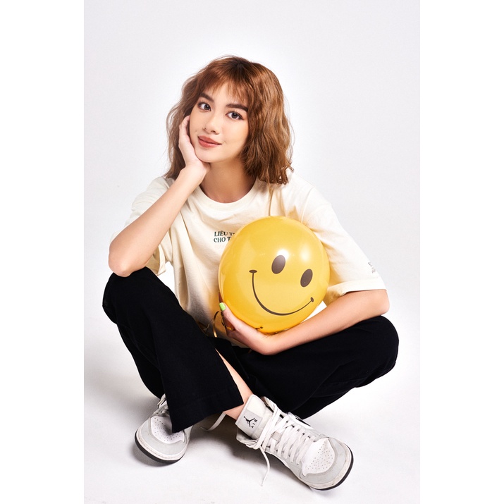 Áo Thun BOO Unisex Dáng Loose Rộng Vải Cotton In Graphic Ngày Mai