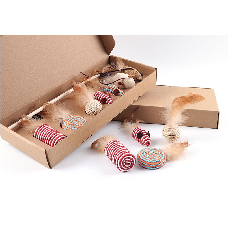 Đồ Chơi Cần Câu Cho Mèo Set 7 Món