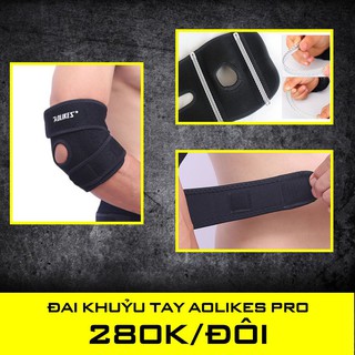 Đai quấn bảo vệ khuỷu tay tập gym Aolikes Pro ( 1 đôi )