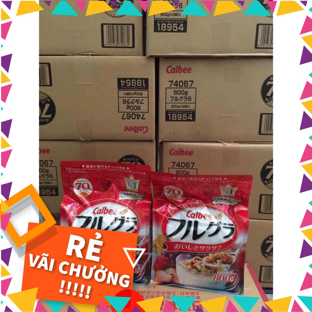 [Date T11/2021) Ngũ cốc Calbee, Ngũ cốc hoa quả Calbee Nhật Bản. | BigBuy360 - bigbuy360.vn