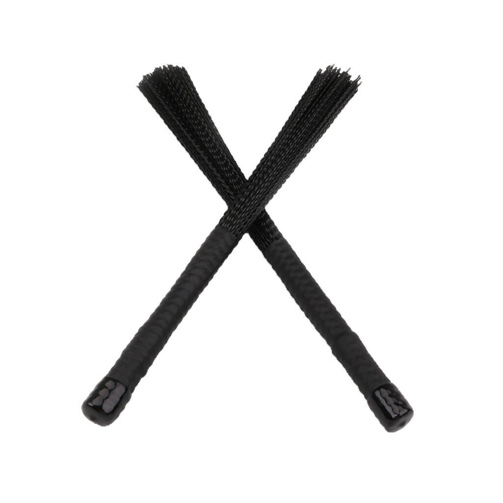 【Hot Sell】2Pcs Cajon Brush Telescoping Drum Brushes Nylon Sticks Percussion for Jazz Stick Drum