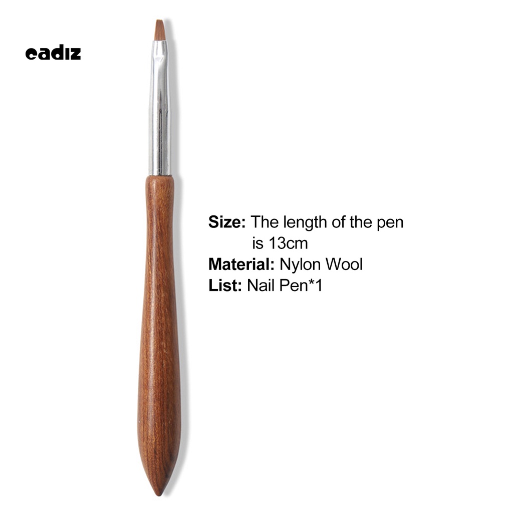 [Hàng mới về] Cọ vẽ móng tay thân bằng gỗ đàn hương linh hoạt dễ sử dụng