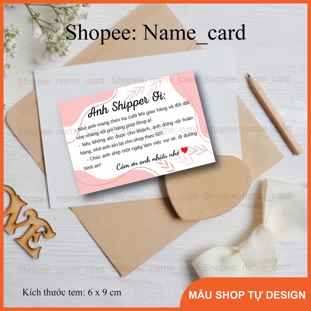 Tem decal dán cảm ơn anh shipper, tem niêm phong dán ngoài vỏ hộp dành cho shop bán hàng