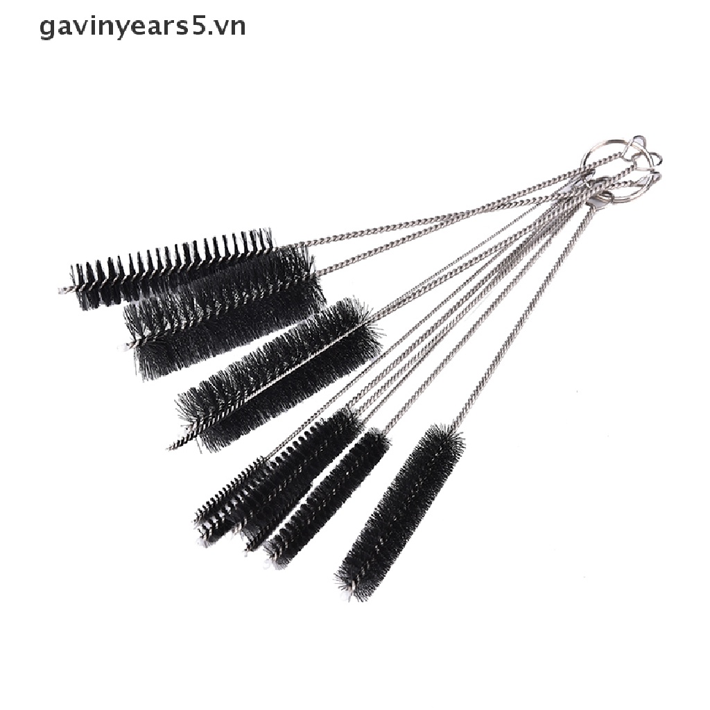 Set 10 cọ vệ sinh làm sạch bằng thép không gỉ độc đáo đa năng nhỏ gọn