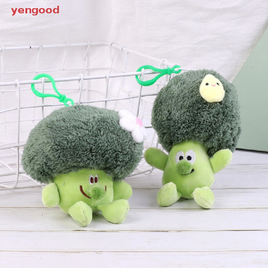 Móc Khóa Hình Rau Củ Broccoli Nhồi Bông Dễ Thương