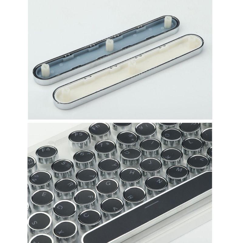 Set 104 Nút Bàn Phím Tròn Có Đèn Nền Phong Cách Punk Cổ Điển Dành Cho Chìa Khóa