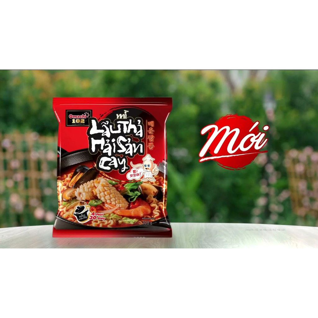 MÌ LẨU THẢ HẢI SẢN CAY OMACHI GÓI 108G | BigBuy360 - bigbuy360.vn