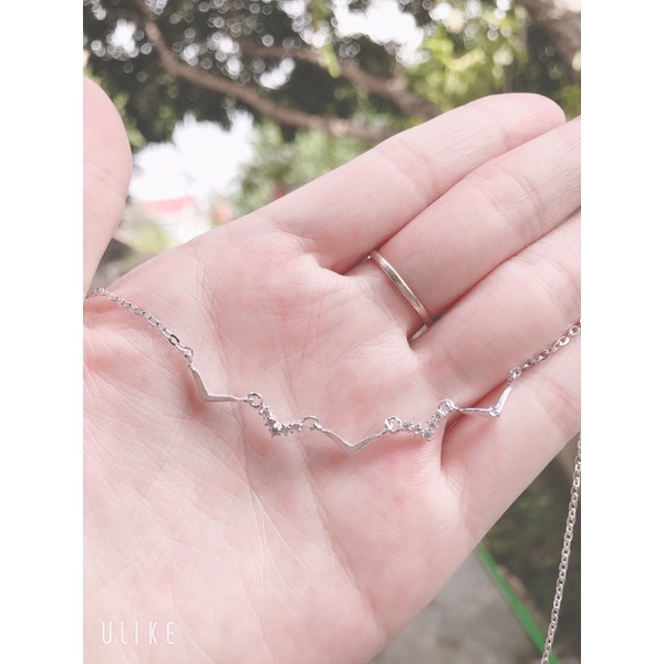 Dây chuyền bạc nữ Evasilver mặt hình Zic Zắc đính đá, chất liệu bạc ta thiết kế tinh xảo