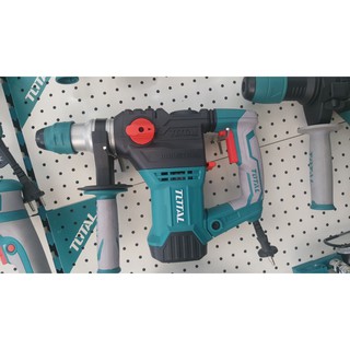 TOTAL 1500W MÁY KHOAN ĐỤC BÊ TÔNG TH1153216 KÈM 3 MŨI KHOAN BÊ TÔNG +2 MŨI ĐỤC