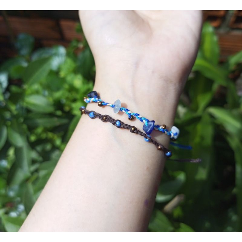 🧜🏻‍♀️ Mermaid's Voice🧜🏻‍♀️ Set vòng tay boho tông xanh dương