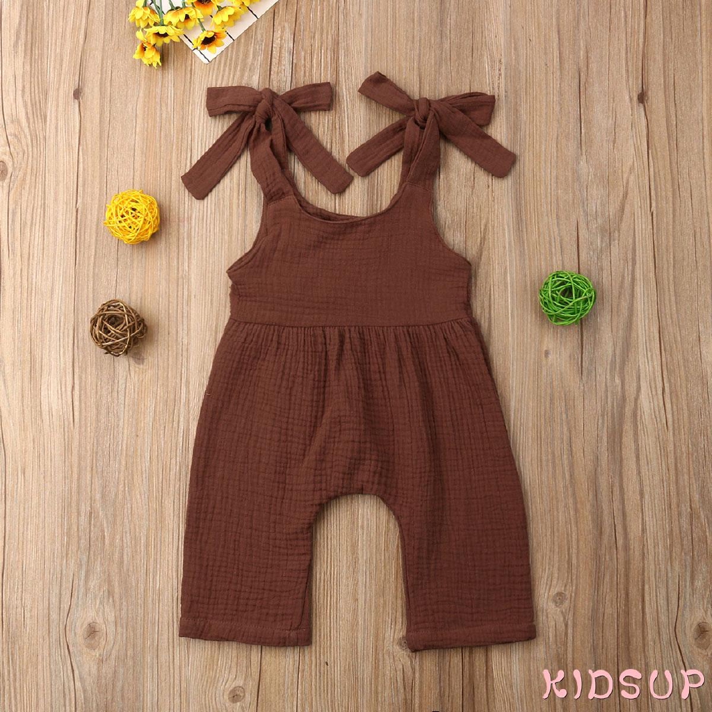 Bộ áo liền quần cotton dễ thương cho trẻ sơ sinh