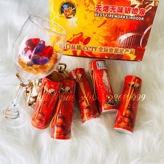 Ống điện đỏ vỏ dày (loại 1) không mùi & khói cho sinh nhật - đám cưới