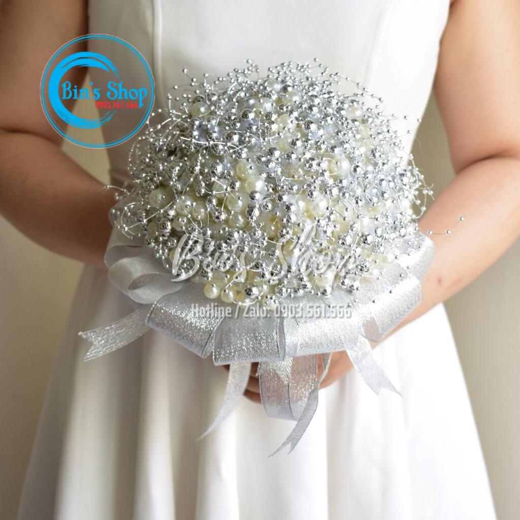 Cuộn 10m Chuỗi Ngọc Hạt Trai Trang Trí Hoa Cưới Cho Cô Dâu, Trang Trí Tiệc Cưới - Bin’s Shop Handmade