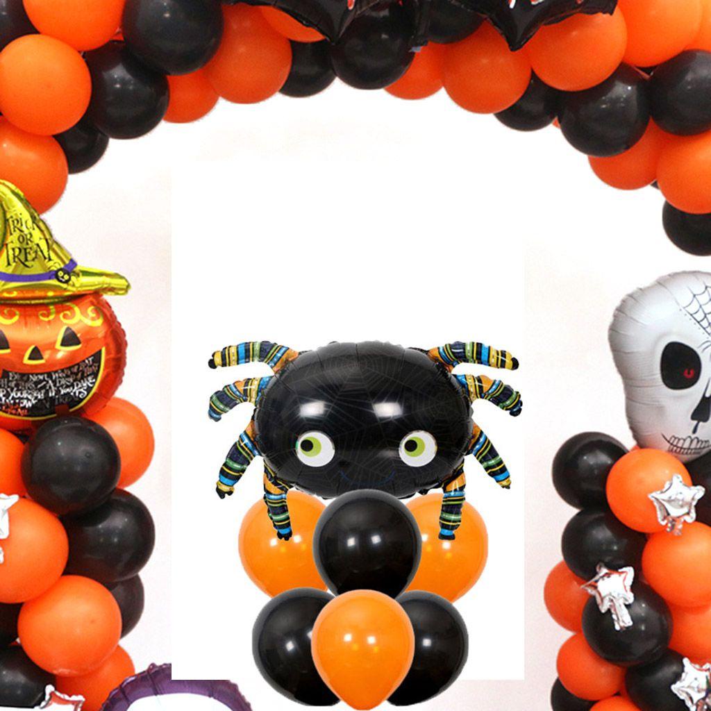 JARRED Bộ Bóng Bay Bằng Lá Nhôm Hình Dơi Và Bí Ngô Dễ Thương Trang Trí Halloween