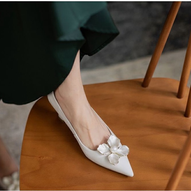 Giày Cao Gót Thiết Kế Thanh Lịch Thời Trang Pháp Cho Nữ