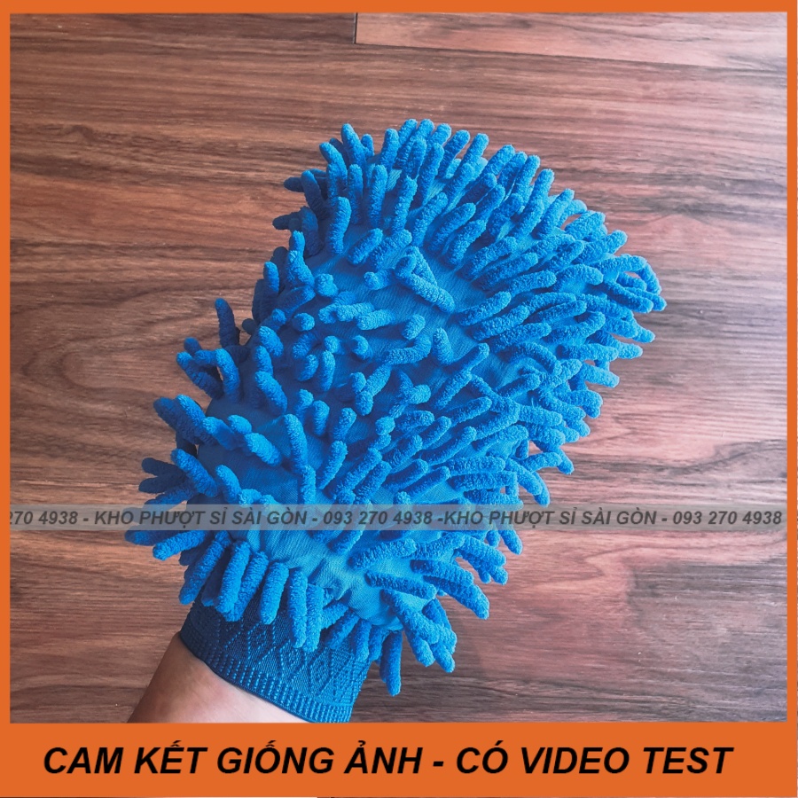 Combo 4 món dụng cụ rửa xe máy biker gồm cọ lông heo - bàn chải chà sên - khăn - găng rửa xe