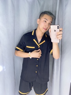 Bộ lụa satin viền 1 phân, đủ size đủ dáng (chờ may)