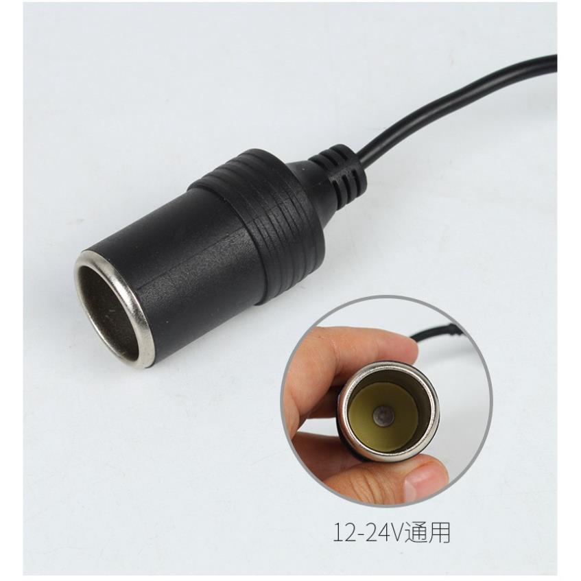 Dây chuyển đồi nguồn từ USB 5V sang tẩu 12V tiện dụng trên ô tô xe hơi