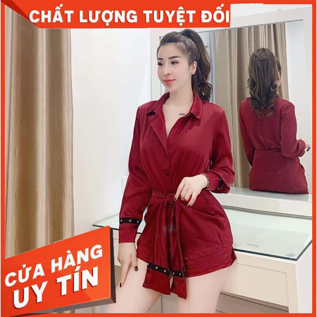 Set bộ sơ mi nữ kèm quần