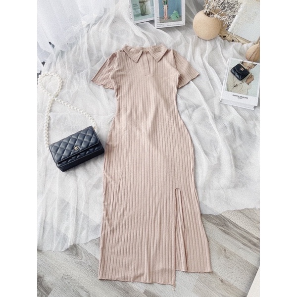 ĐẦM BODY XẺ TÀ THUN GÂN
