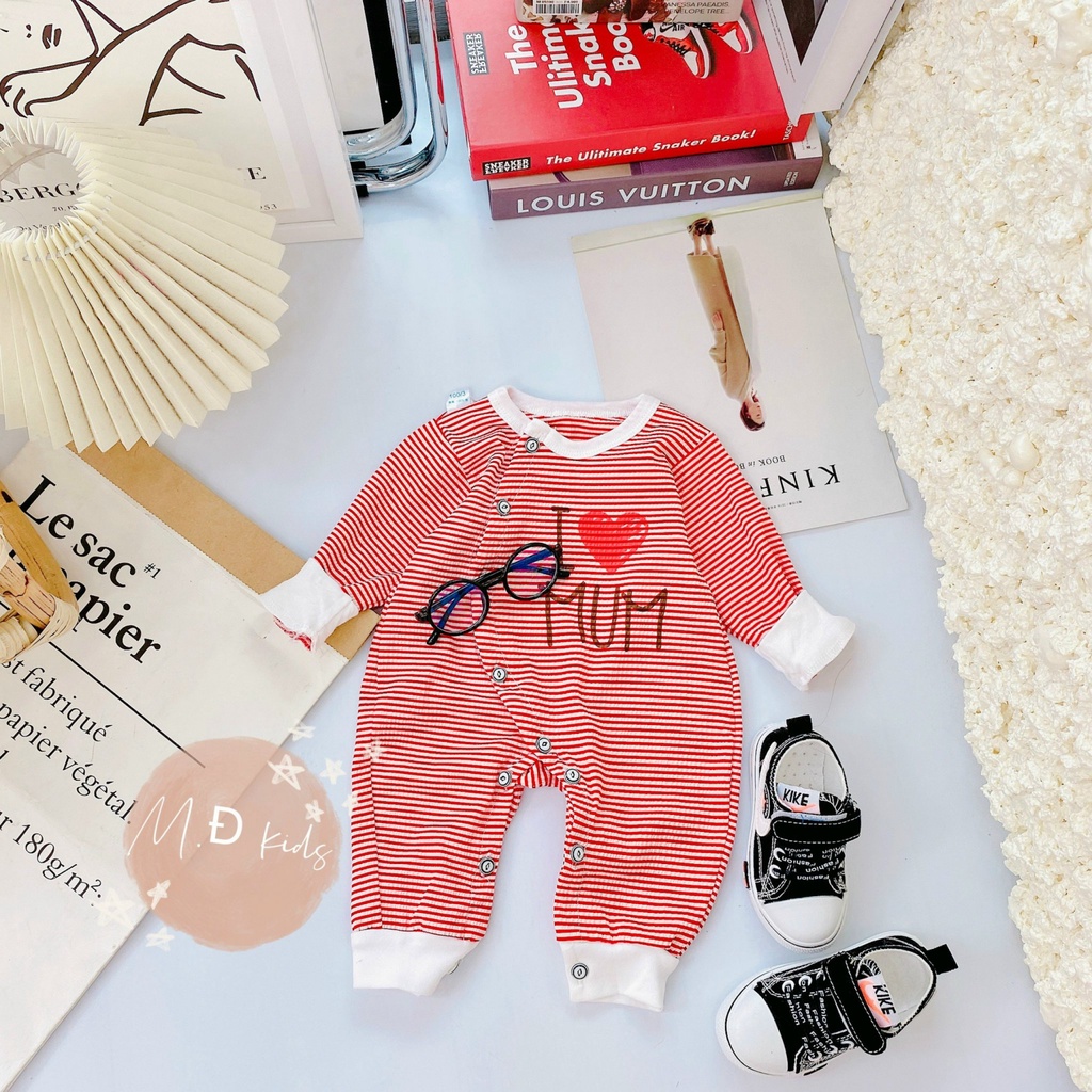 Bộ quần áo body cúc lệch cho bé sơ sinh- HÀNG XỊN