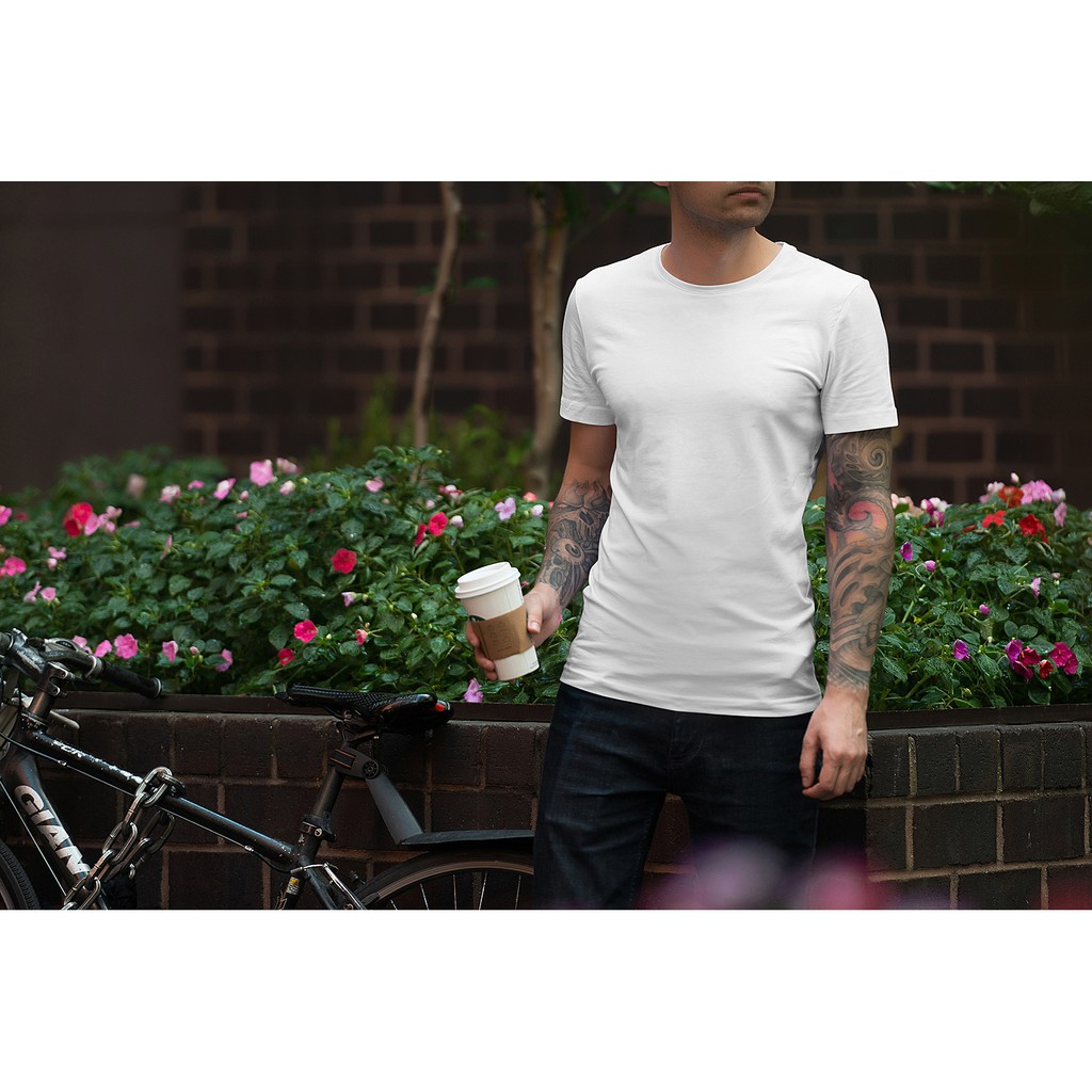 ÁO THUN TRƠN BASIC TRẮNG ĐEN NGẮN TAY CỔ TRON NAM NỮ của KADINO, ÁO PHÔNG TRƠN BASIC TRẮNG ĐEN | BigBuy360 - bigbuy360.vn