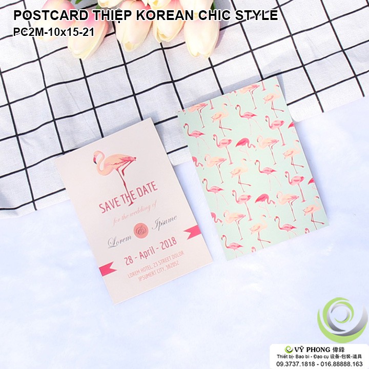 THIỆP CHỤP ẢNH POSTCARD 2 MẶT 10x15cm KOREAN STYLE PHỤ KIỆN CHỤP ẢNH SẢN PHẨM PC2M10x15-18~23