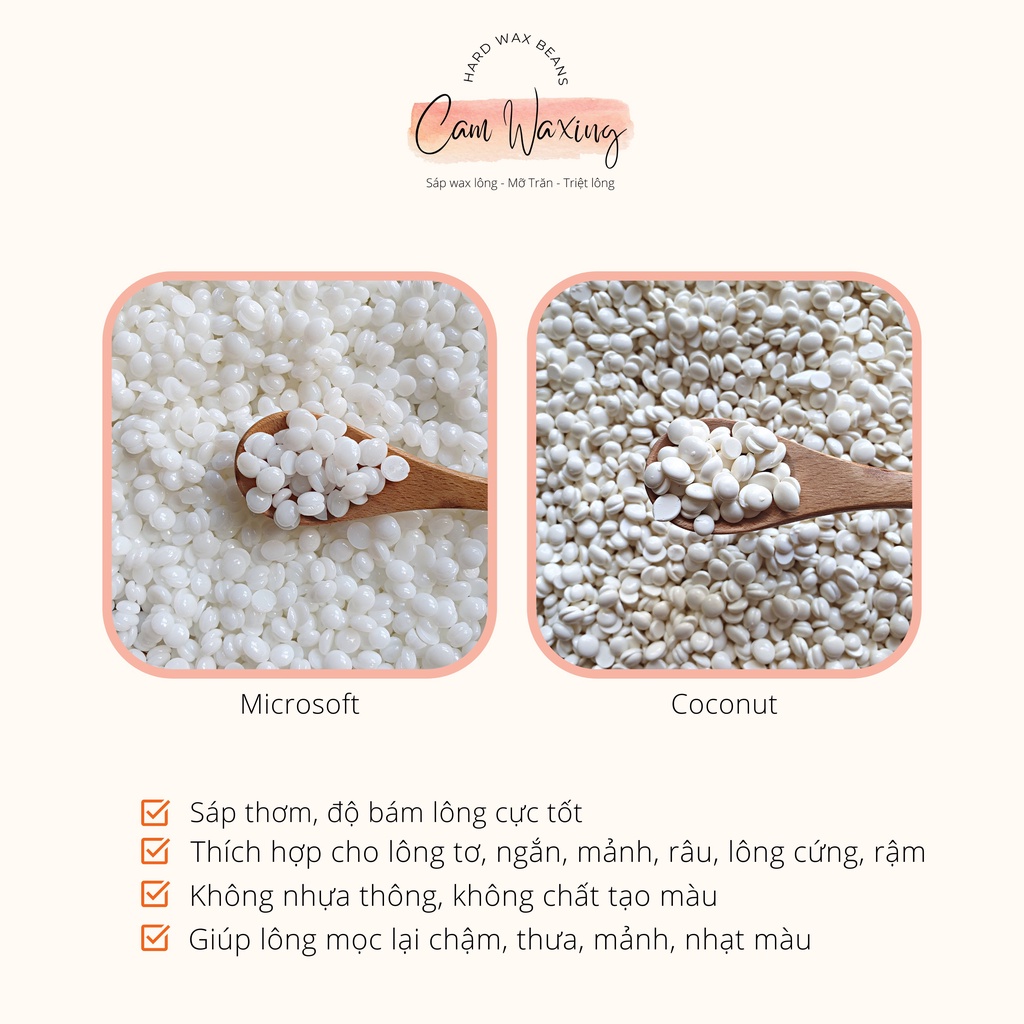 100gr Sáp Wax Lông Nóng Hard Wax Bean Chính Hãng Siêu Bám Lông Triệt Lông