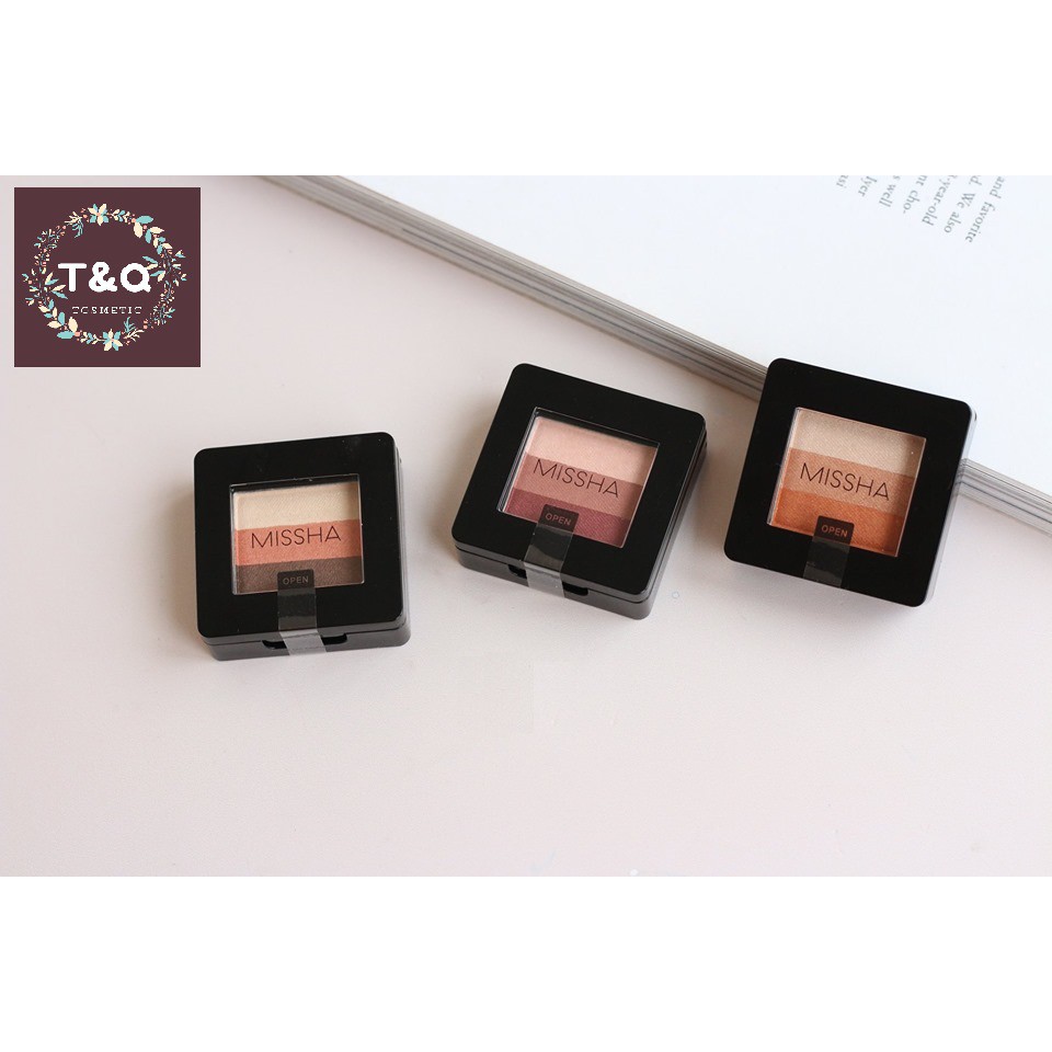 Phấn mắt Missha Triple Shadow - Phấn mắt 3 Màu Missha
