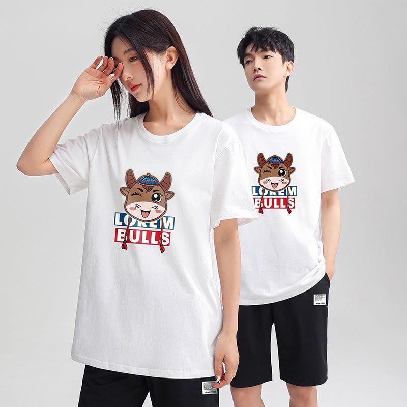 Áo Thun Tay Ngắn Form Rộng In Họa Tiết anime Cho Cặp Đôi