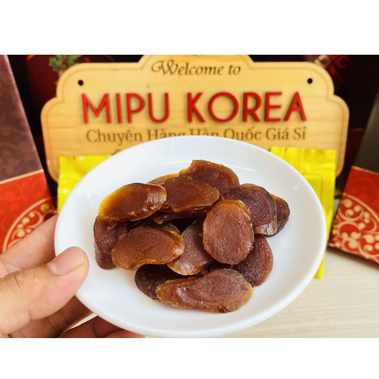 Hồng Sâm Lát Tẩm Mật Ong SOBAEK Hàn Quốc hộp giấy 200g