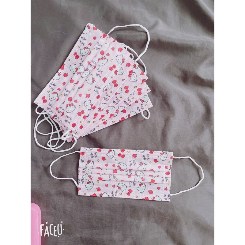 Khẩu trang Hello Kitty 4 lớp