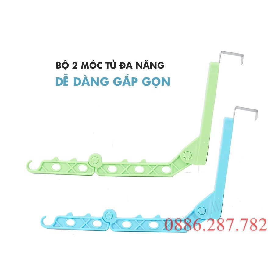 Móc treo quần áo di động gắn cửa gập gọn VIDA Nhật Bản