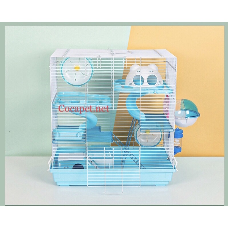 Lồng hamster size đại nhiều tầng full phụ kiện như hình 47 x 30 x 60 cm