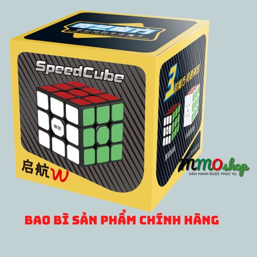 Rubik 3x3 Khối Lập Phương Ma Thuật Hãng Qiyi Sail W Rubic 3 Tầng Giá Rẻ Xoay Siêu Êm Nhựa ABS An Toàn