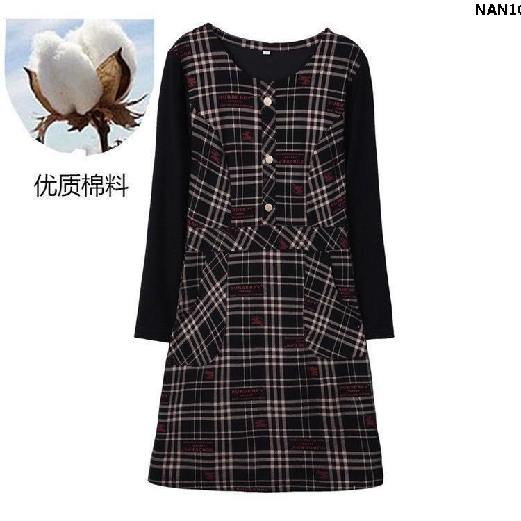 Đầm Sọc Ca Rô Thời Trang Mùa Đông Dành Cho Phụ Nữ Trung Niên 2021 40-272 | BigBuy360 - bigbuy360.vn