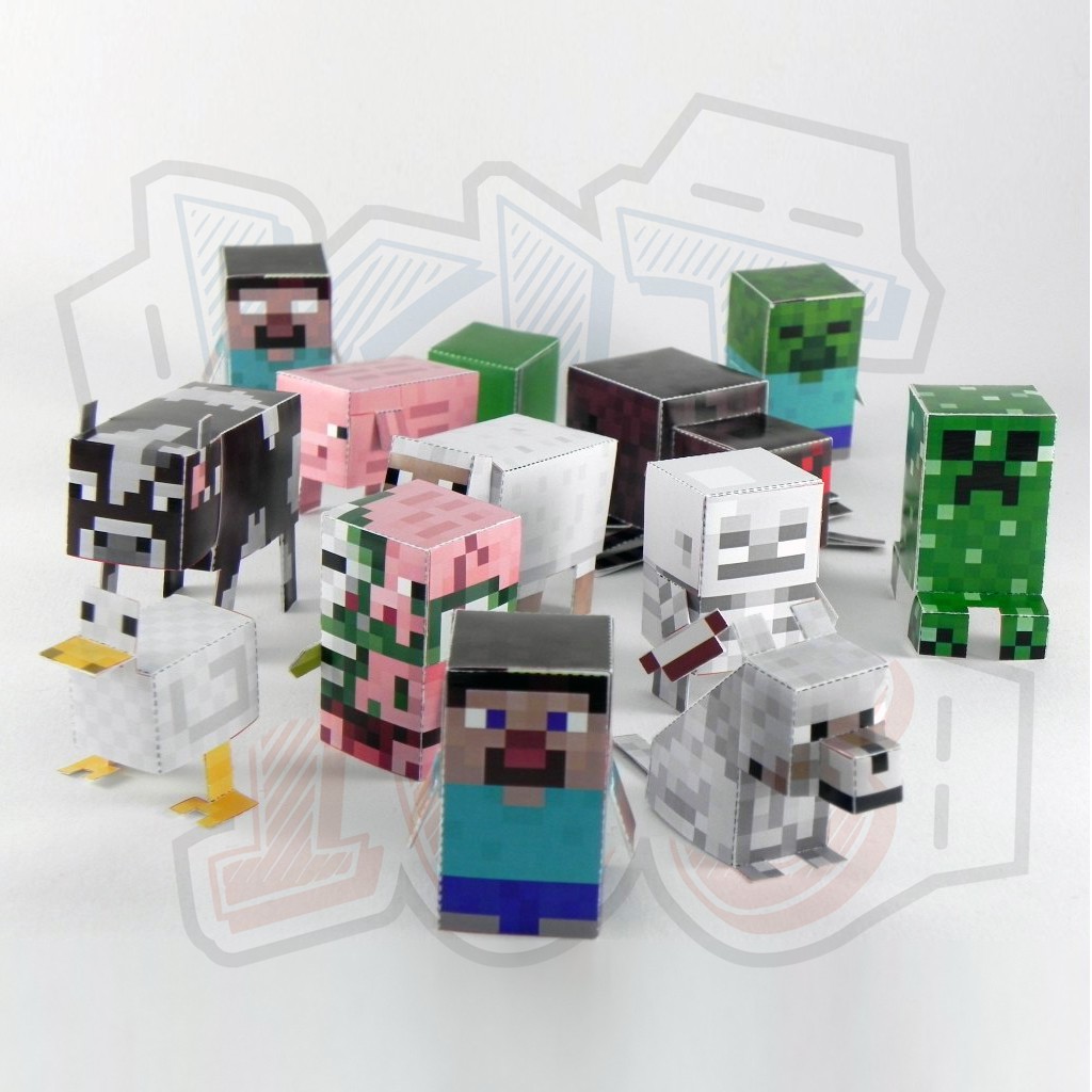 Mô hình giấy Minecraft Mini