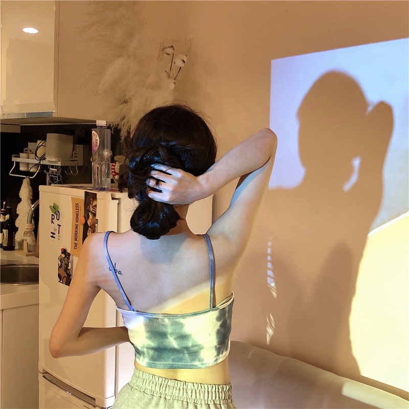 SUXI Áo Kiểu Trễ Vai Màu Nhuộm Thời Trang Mùa Hè Quyến Rũ Cho Nữ