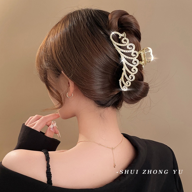 Kẹp Tóc Đính Đá Ngọc Trai Thời Trang Cho Nữ