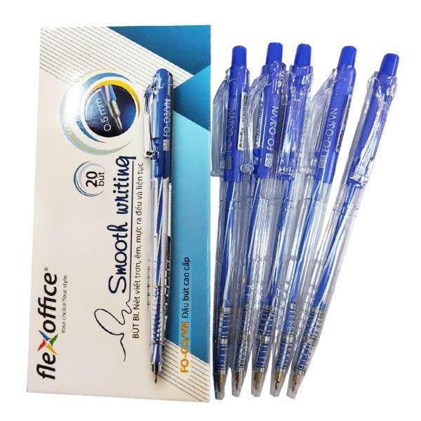 Hộp 20 chiếc bút bi nét nhỏ Thiên Long Flexoffice FO-03