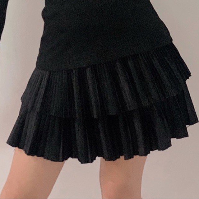Kiwi Skirt chân váy xếp li 2 tầng phối đồ siêu đẹp | BigBuy360 - bigbuy360.vn