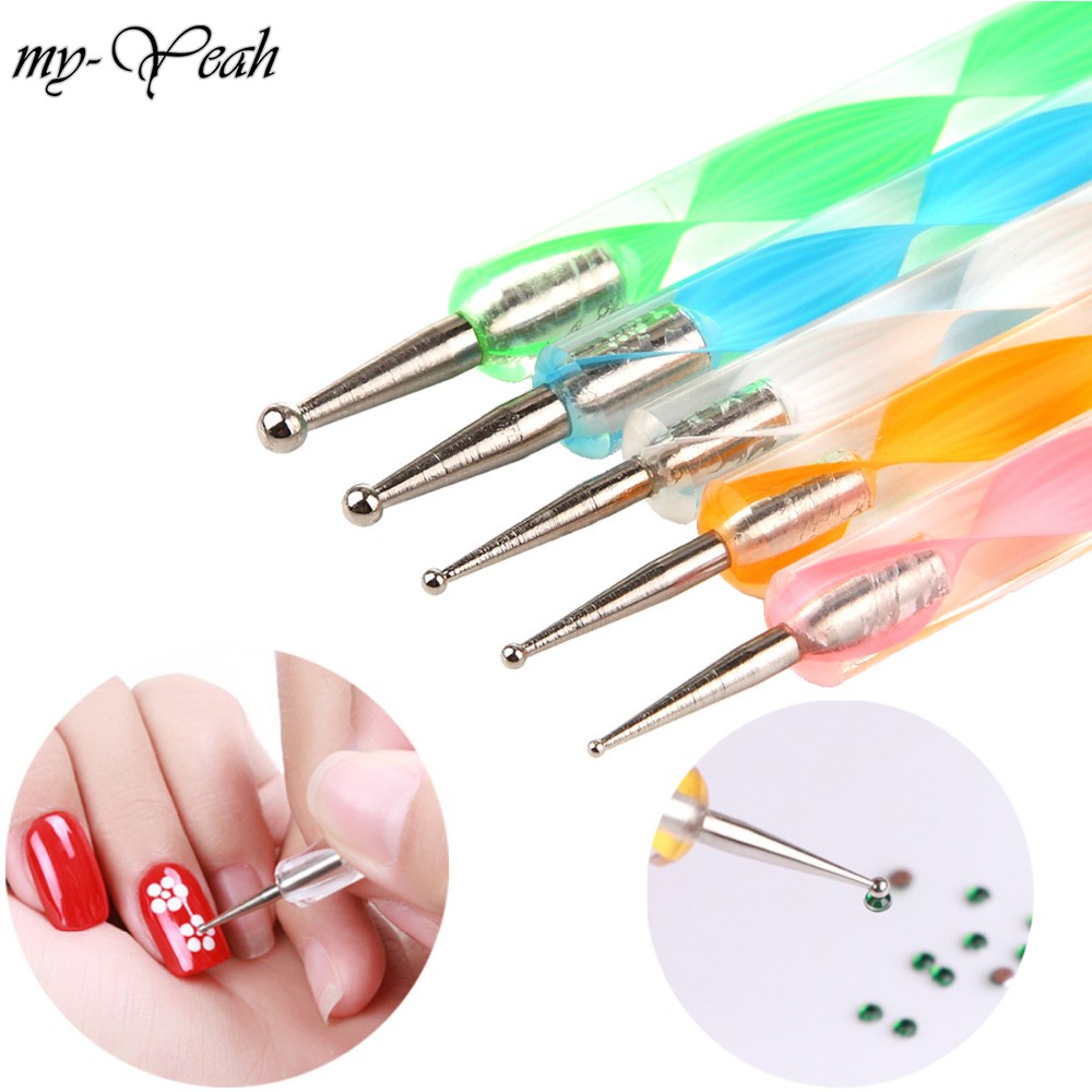 Bút chấm bi nail vẽ móng 2 đầu inox cao cấp phụ kiện nail chính hãng