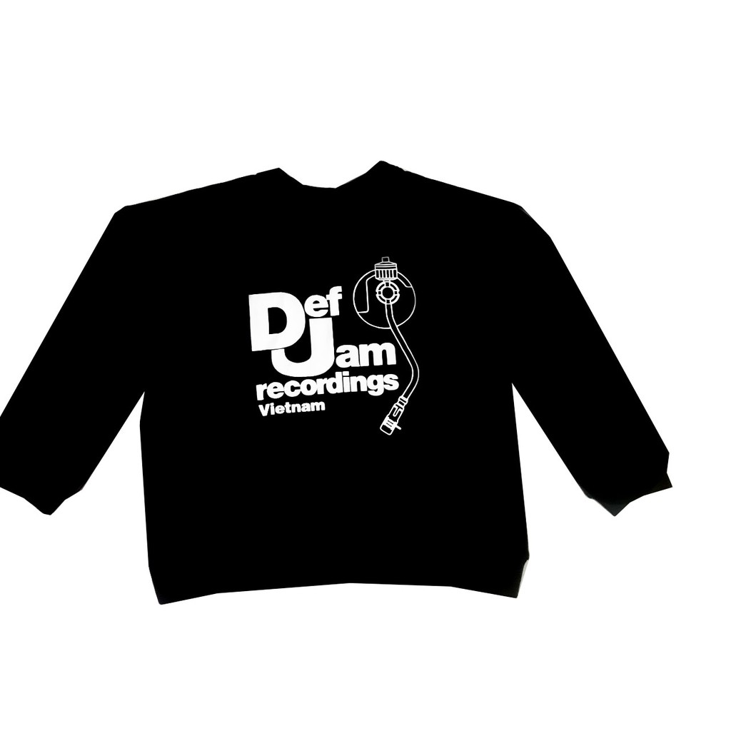 Áo Sweater form Unisex màu Black cao cấp DJ