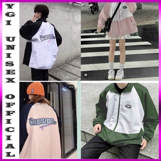 Áo khoác dù nam nữ tms logo midside ulzzang unisex form rộng bomber jacket ygi unisex