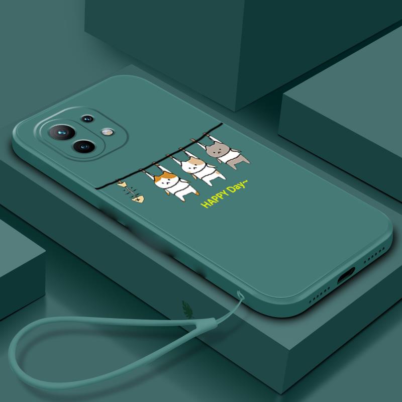 Ốp lưng xiaomi mi 11 lite xiaomi 11t xiaomi 11 lite 5g ne xiaomi 11t pro Ốp Điện Thoại Silicone Mềm LSMM01 Cho xiaomi mi 11 lite xiaomi 11t xiaomi 11 lite 5g ne xiaomi 11t pro viền vuông cute