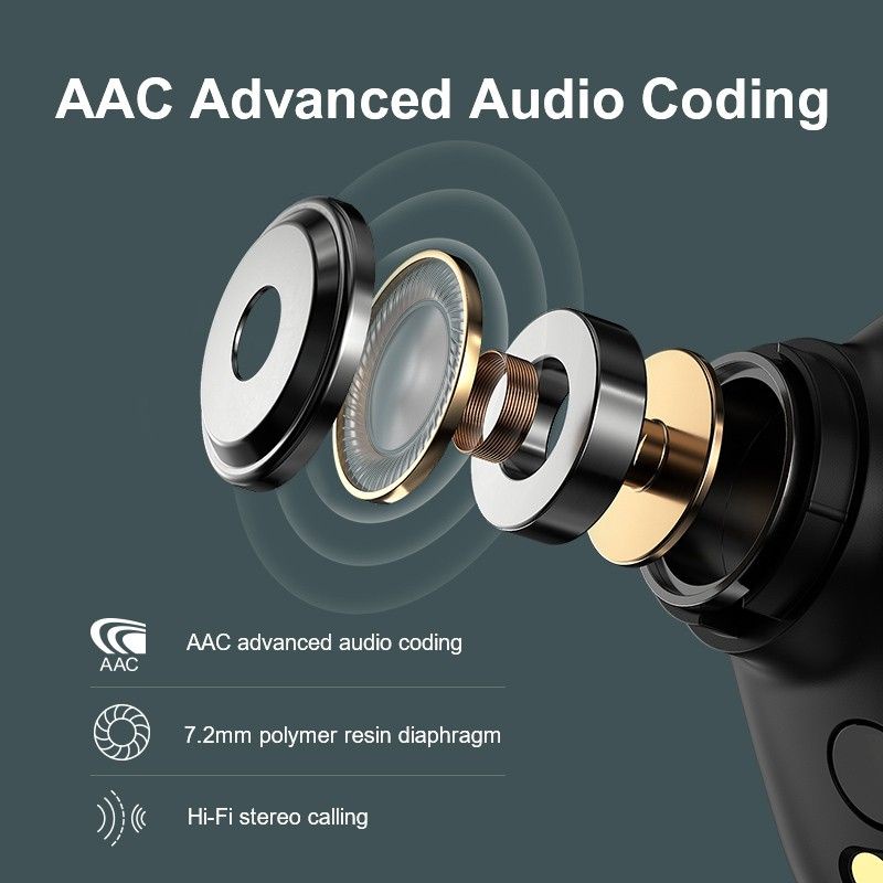 Tai nghe Bluetooth tws Aukey - Thương hiệu Đức - Chính hãng 100%, Tính năng cao cấp,Âm thanh hay:Sạc không dây,Game mode