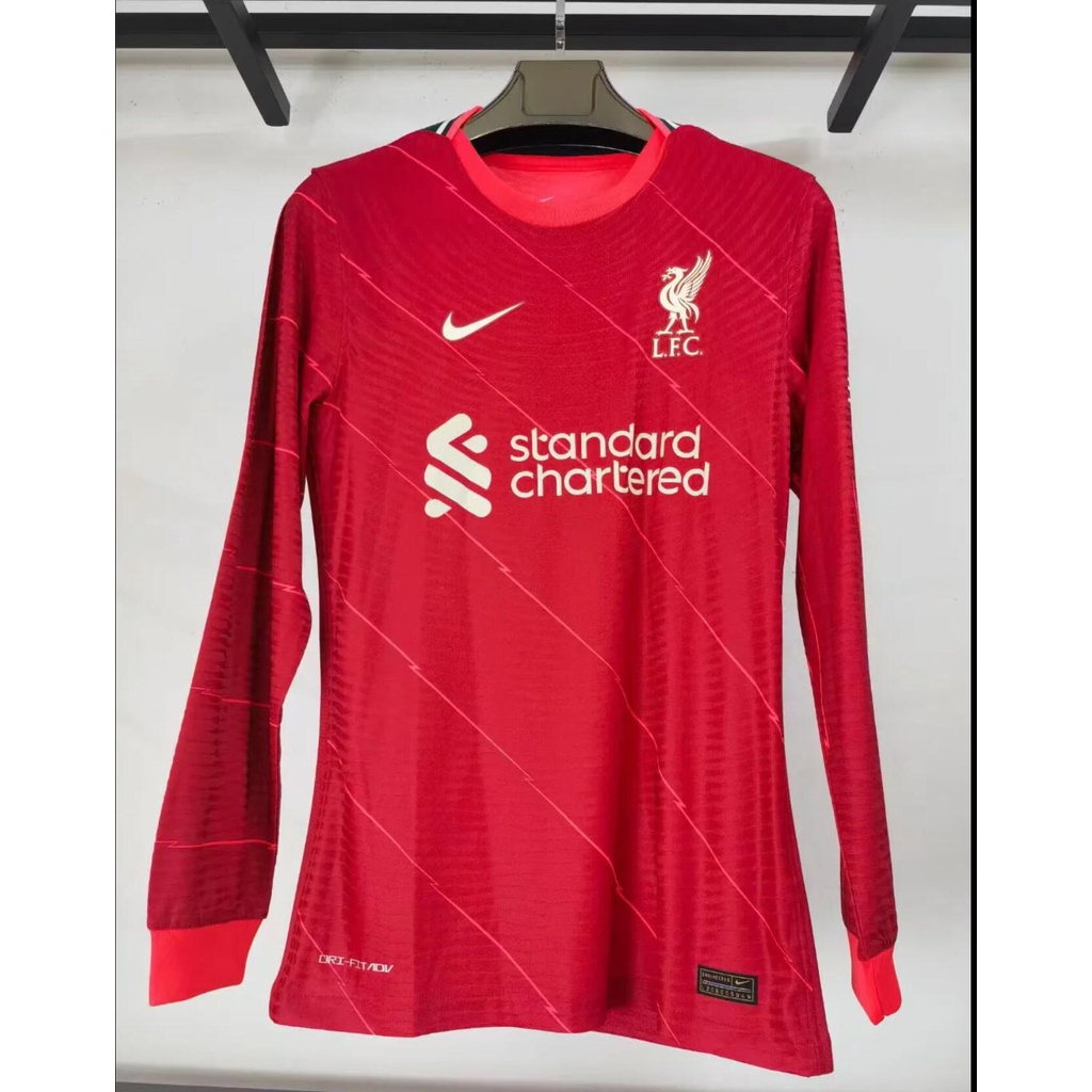 Áo Thun Bóng Đá Dài Tay Thời Trang Đội Liverpool 2022