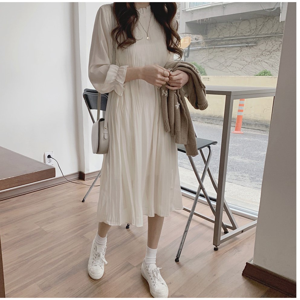 Đầm Voan Trơn Màu Sắc Xinh Xắn Dễ Phối Đồ 38696